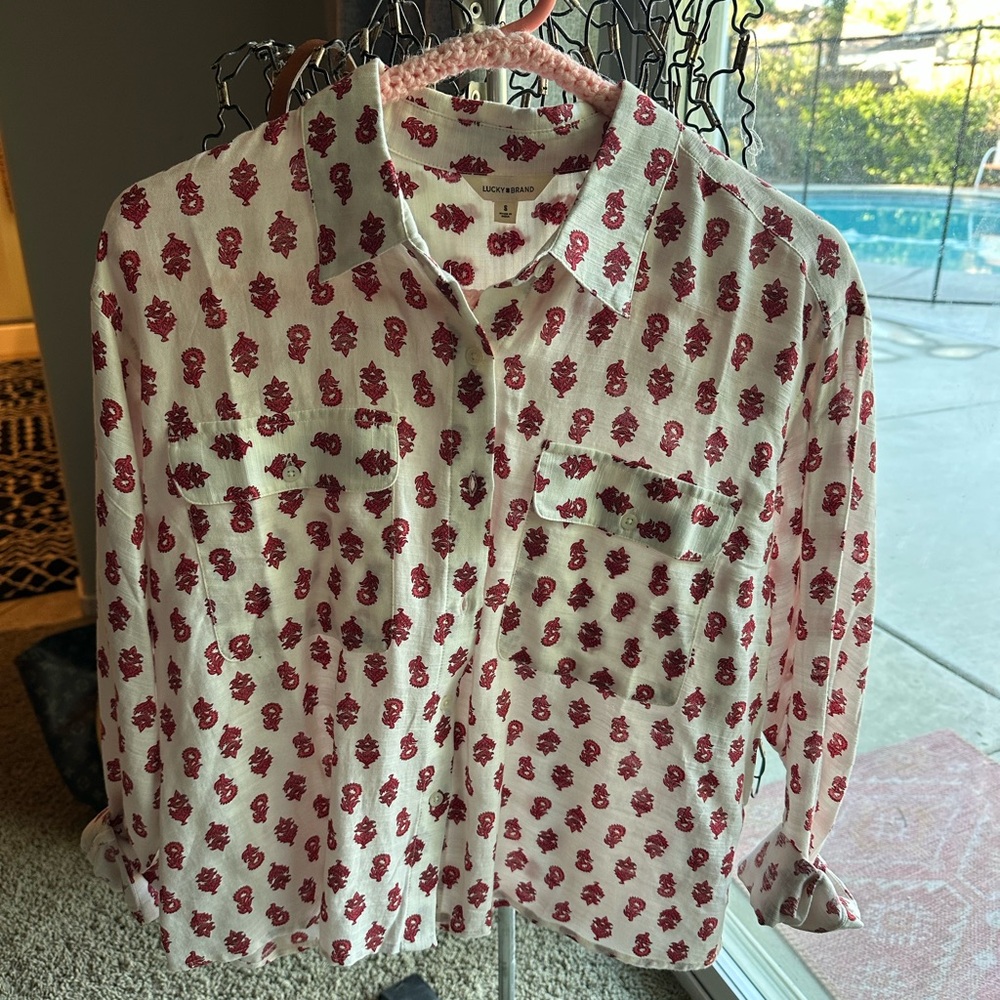 Lucky Brand Floral Print Shirt